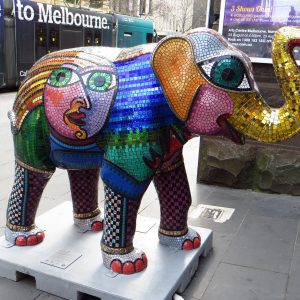 An Elephant Sculpture by Deborah Halpern